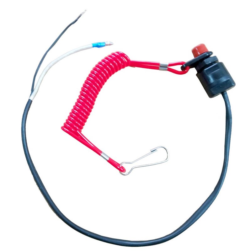 ZOOKOTO Universal Boat Outboard Engine Motor Lanyard Kill Urgent Stop Switch & Safety Tether Lanyard for Yamaha/Tohatsu/Honda Outboard Motors ATV Boat Bike - Image 2